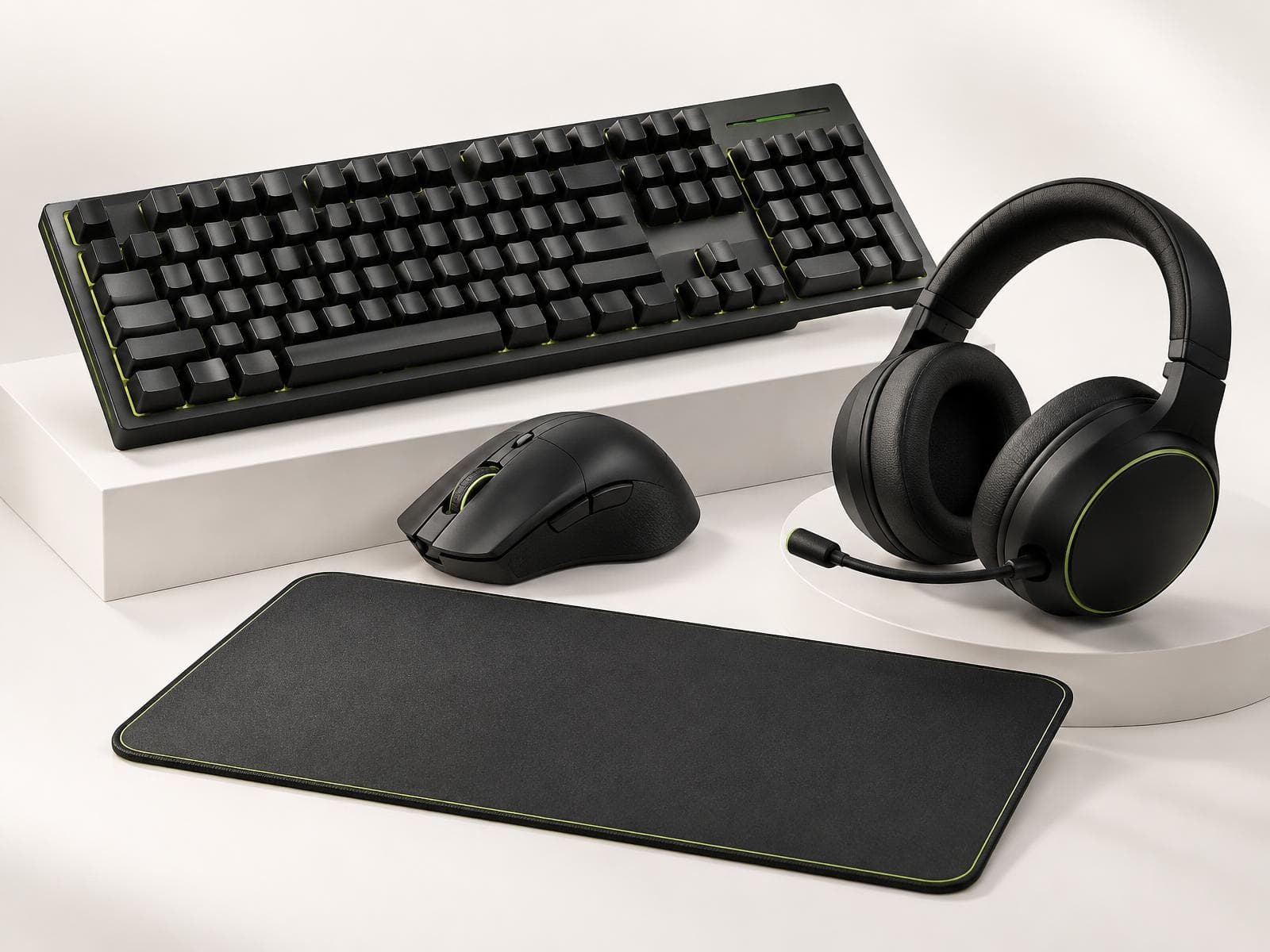 Mechanical keyboard, mouse, headset and mouse pad